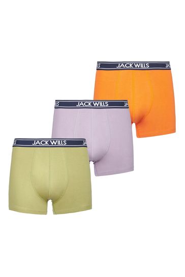 Jack Wills White Daundley Boxers  3 Pack