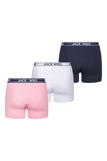 Buy Jack Wills White Daundley Boxers 3 Pack from Next Netherlands