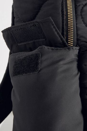 Black padded shop backpack