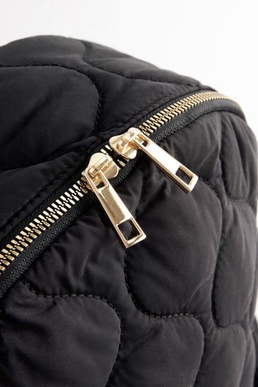 Black 2024 quilted backpack