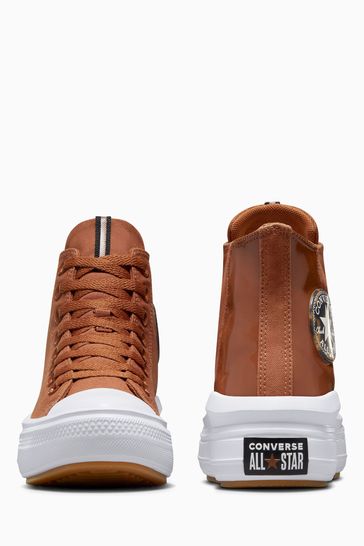 Burnt orange high top converse discount