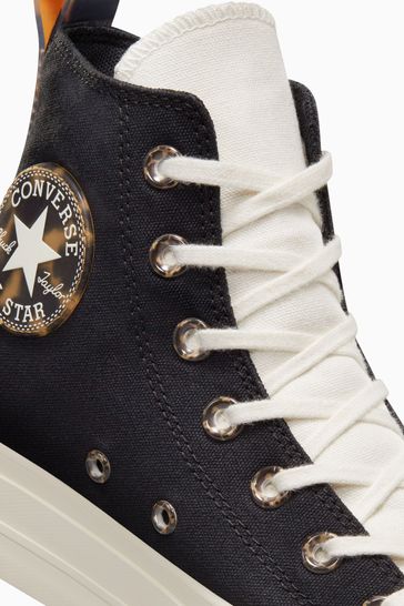 Converse chuck taylor lift ripple hi white borg sneakers online