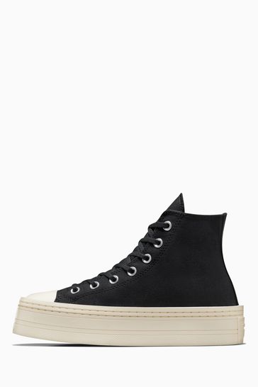 Chuck taylor all hot sale star lift ripple black