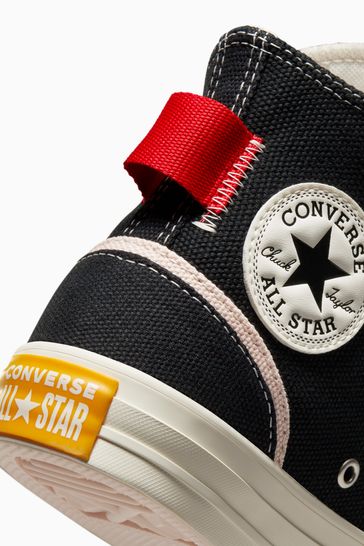 All star converse shop black and red