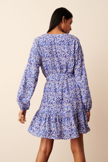 Blue n white dress deals