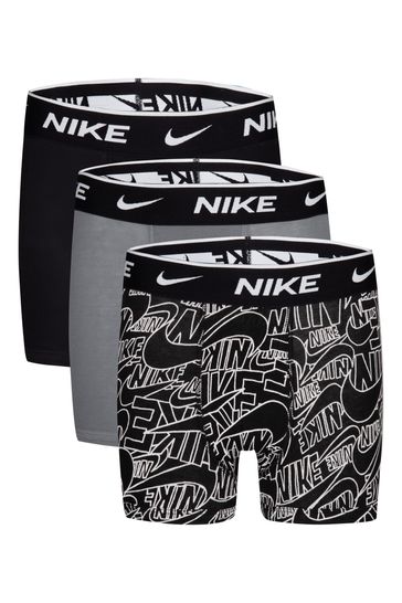 Nike Black/Grey Boxers Kids 3 Pack