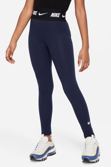 Buy Nike Navy Logo Tape High Waisted Leggings from Next Luxembourg