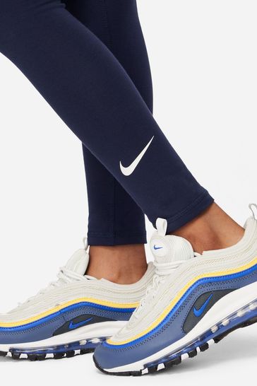 Buy Nike Navy Logo Tape High Waisted Leggings from Next France