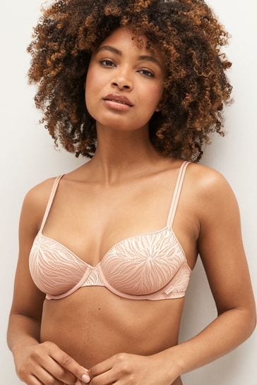 Buy Calvin Klein Natural Sheer Marquisette Lace Demi Bra from Next Lithuania