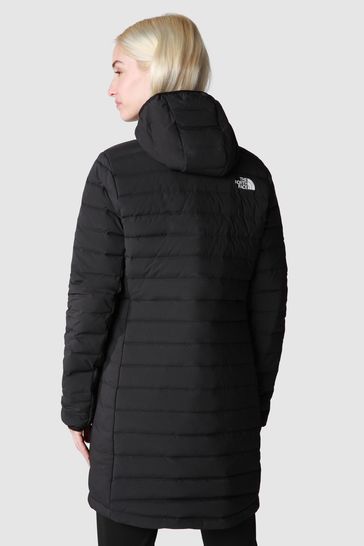 North face women's stretch down parka black store