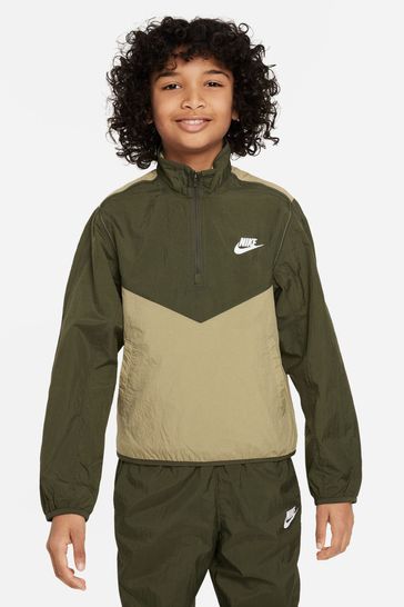 Nike woven tracksuit green shop