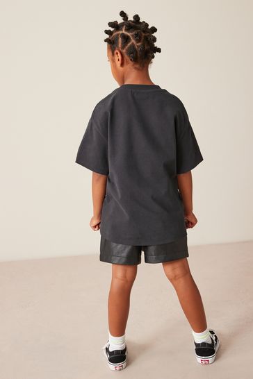Buy Black Butterfly Oversized Graphic T Shirt 3 16yrs from Next