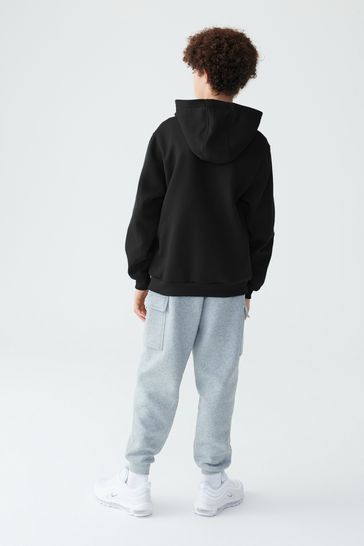 Buy Nike Black Club Fleece Zip Through Hoodie from Next Luxembourg