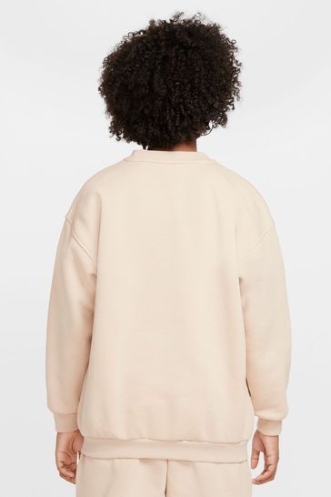 Buy Nike Neutral Oversized Club Fleece Sweatshirt from Next Ukraine