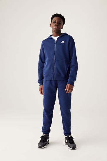 Nike full sale zip club tracksuit