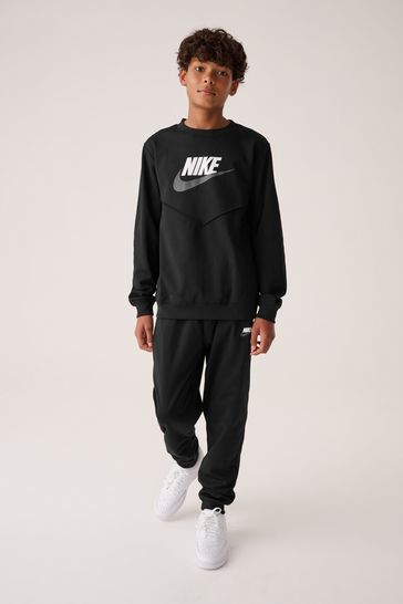 Nike Black Crew Tracksuit