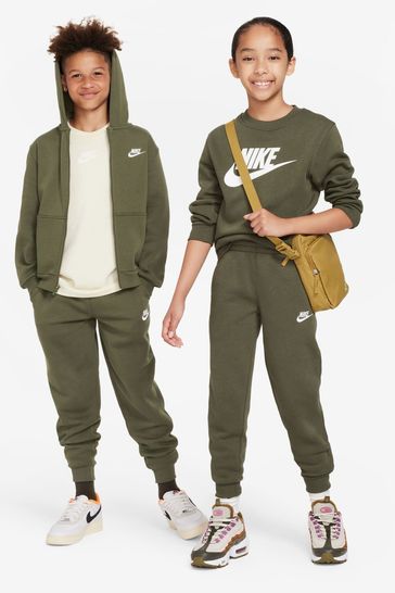 Buy Nike Khaki Green Club Fleece Joggers from Next Denmark