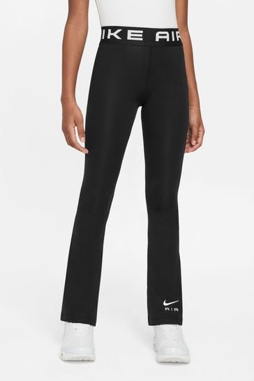 Buy Nike Black Air Essential High Waisted Flare Leggings from Next
