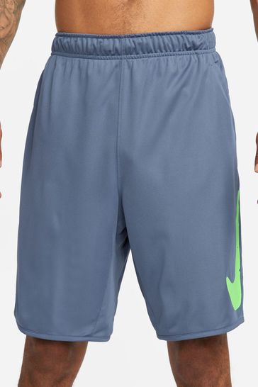Nike Blue Dri-FIT Totality Studio 9" Unlined Knit Fitness Shorts