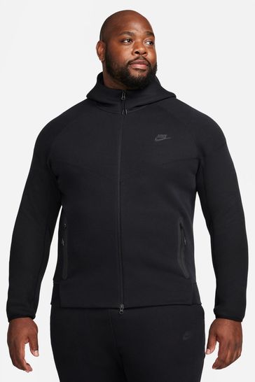 Black nike tech fleece jacket store