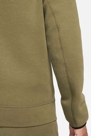 Buy Nike Olive Green Tech Fleece Full Zip Hoodie from Next Germany
