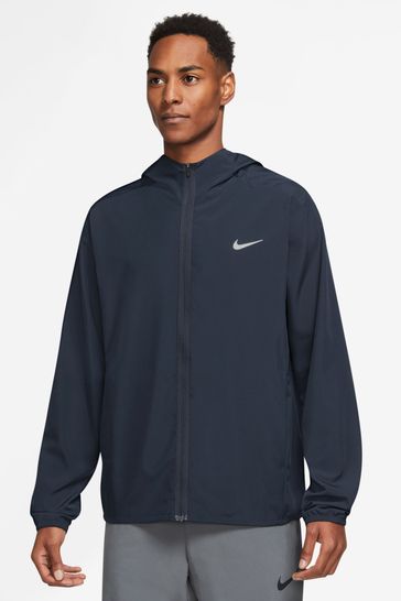 Nike Blue Dri-FIT Form Hooded Training Jacket