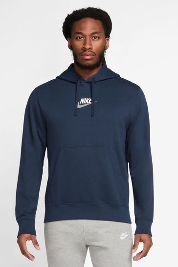 Blue nike fleece hoodie online