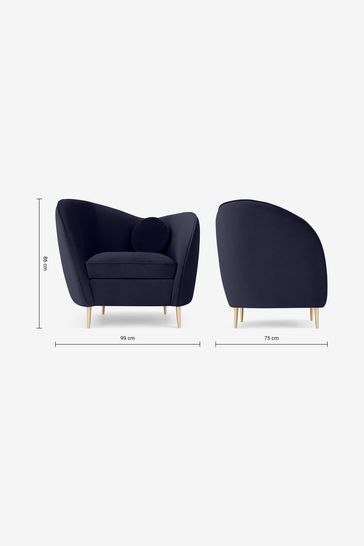 Buy MADE.COM Midnight Blue Kooper Accent Armchair from Next Ireland