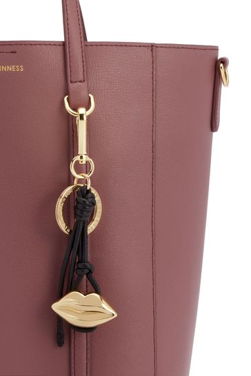 Buy Lulu Guinness Black Lip Knot Keyring from Next Spain