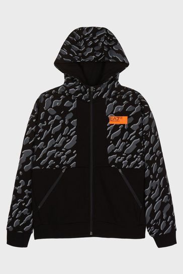 Ea7 store camo hoodie