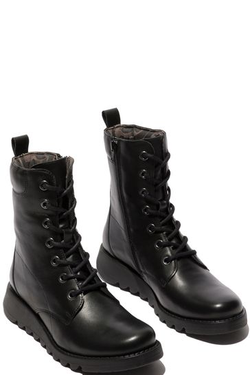 Fly london shop black booties