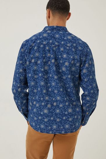Blue best sale flower shirt