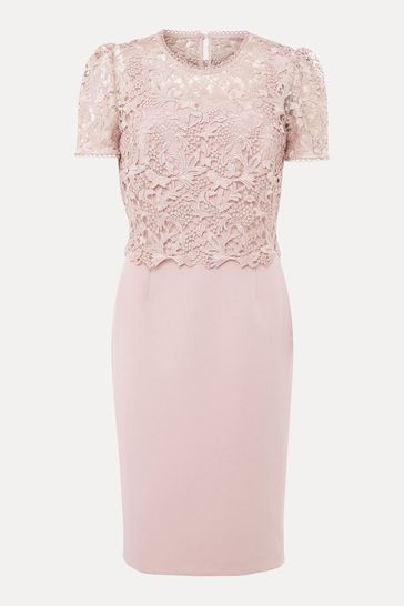 Light pink lace dress best sale