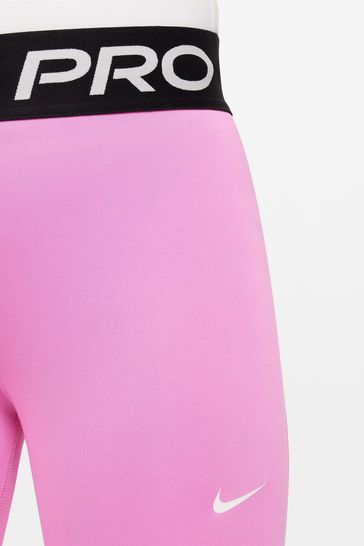 Buy Nike Bright Pink Performance High Waisted Pro Leggings from