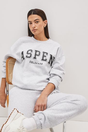 Grey Aspen Graphic Sweatshirt