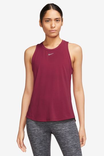 Nike Red Dri-FIT One Luxe Standard Fit Vest Top