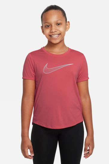 Nike Dark Pink Performance Dri-FIT One T-Shirt
