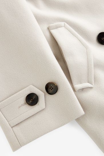 White wool coat uk 2025
