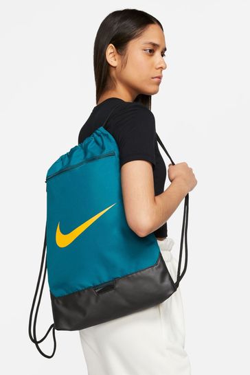 Nike Green Brasilia Drawstring Bag (18L)