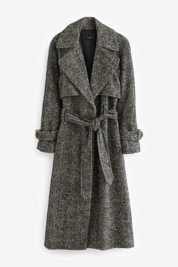 Next 2025 herringbone coat