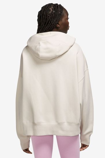 Nike cream mini swoosh oversized sweatshirt online