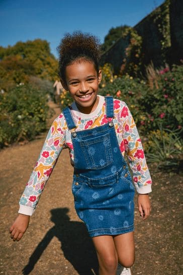 Fatface denim pinafore store dress