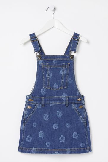 Lipsy denim pinafore store dress