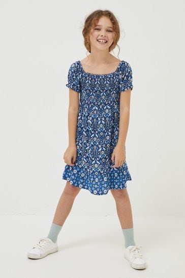 Buy FatFace Blue Adeline Print Dress from Next Luxembourg