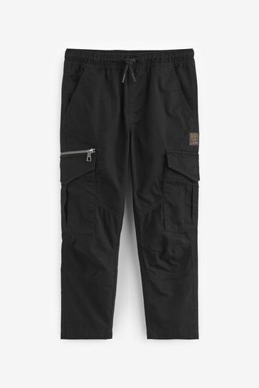Pantalones cargo negros (3-16años)
