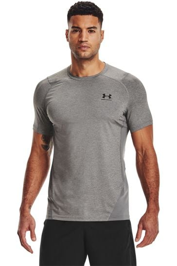 Under Armour Grey Heat Gear Fitted T-Shirt