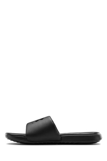 Under armour black top sandals