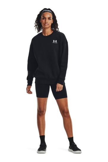 Buy Under Armour Essential Fleece Oversized Crew Sweatshirt from