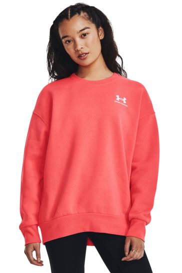 Buy Under Armour Essential Fleece Oversized Crew Sweatshirt from