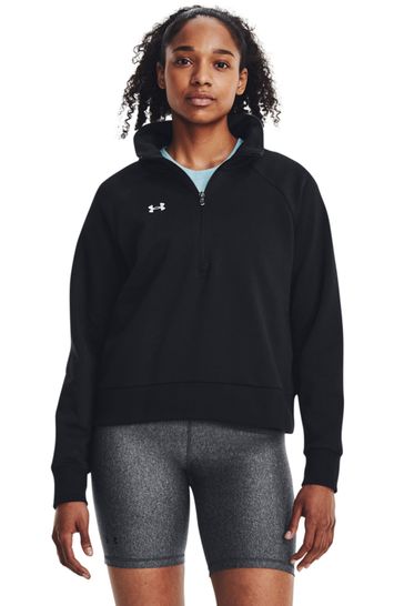 Under Armour Black Rival Fleece HZ Sweatshirt